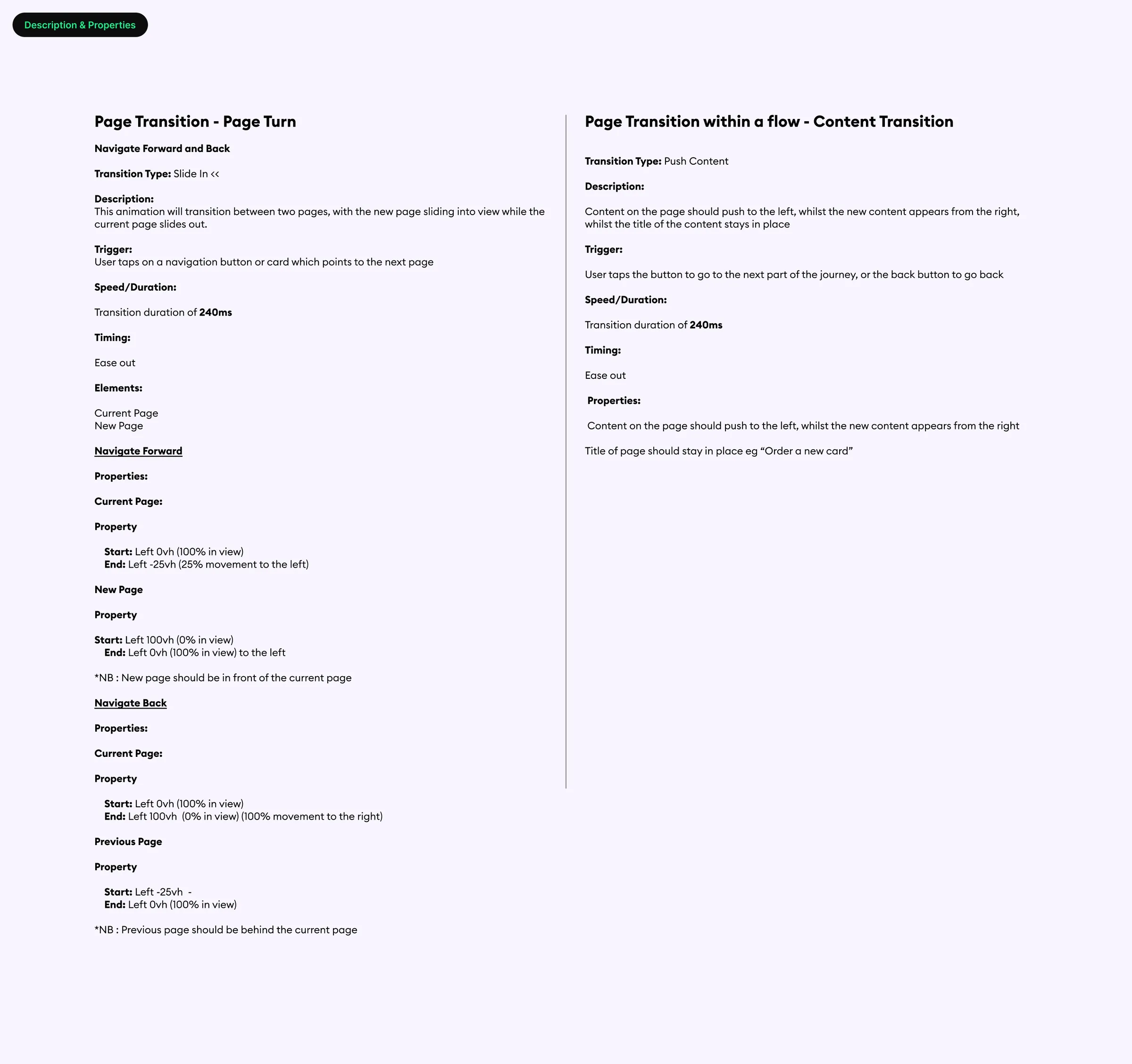Motion design library