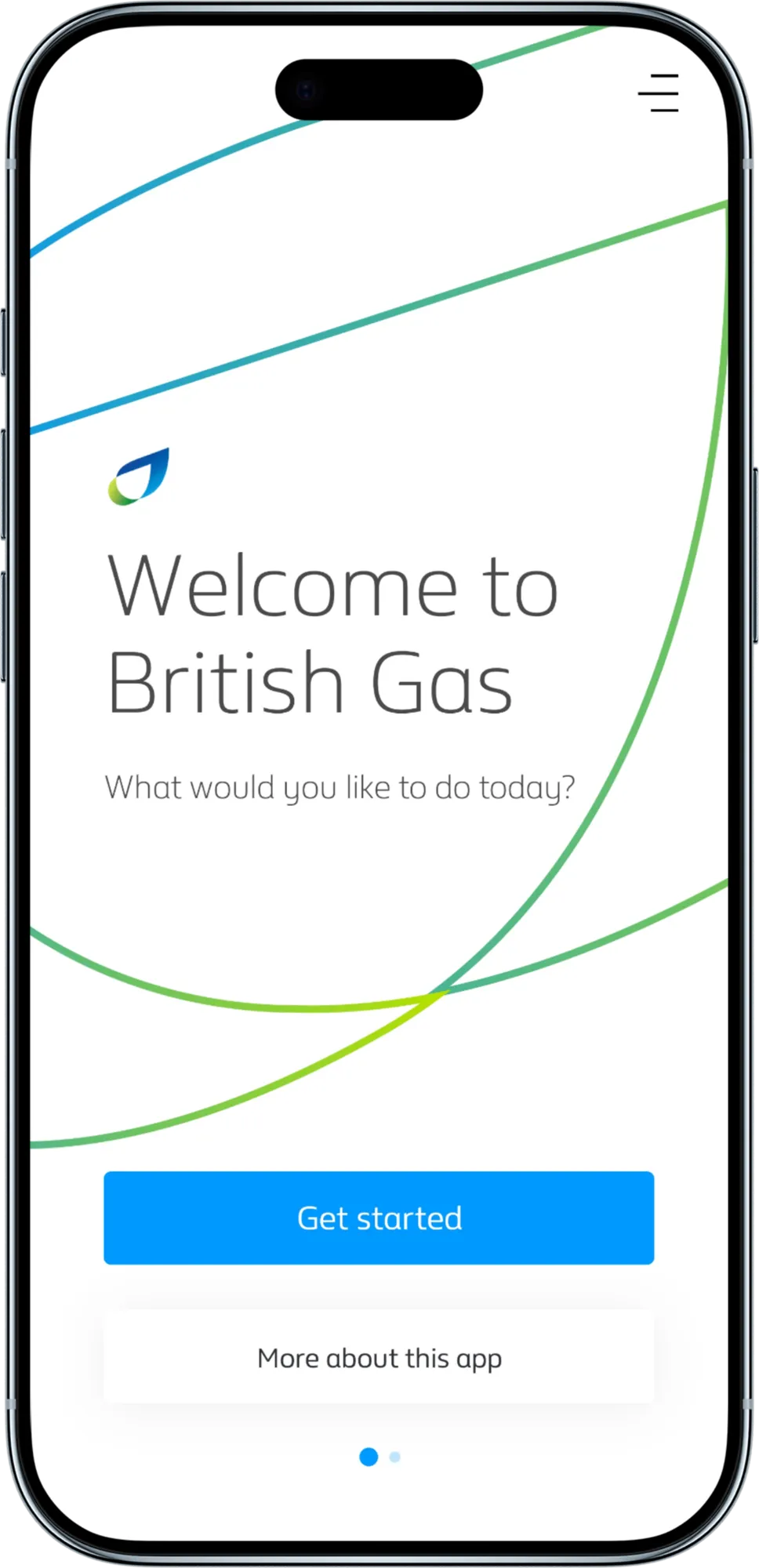 British gas app shown on a phone
