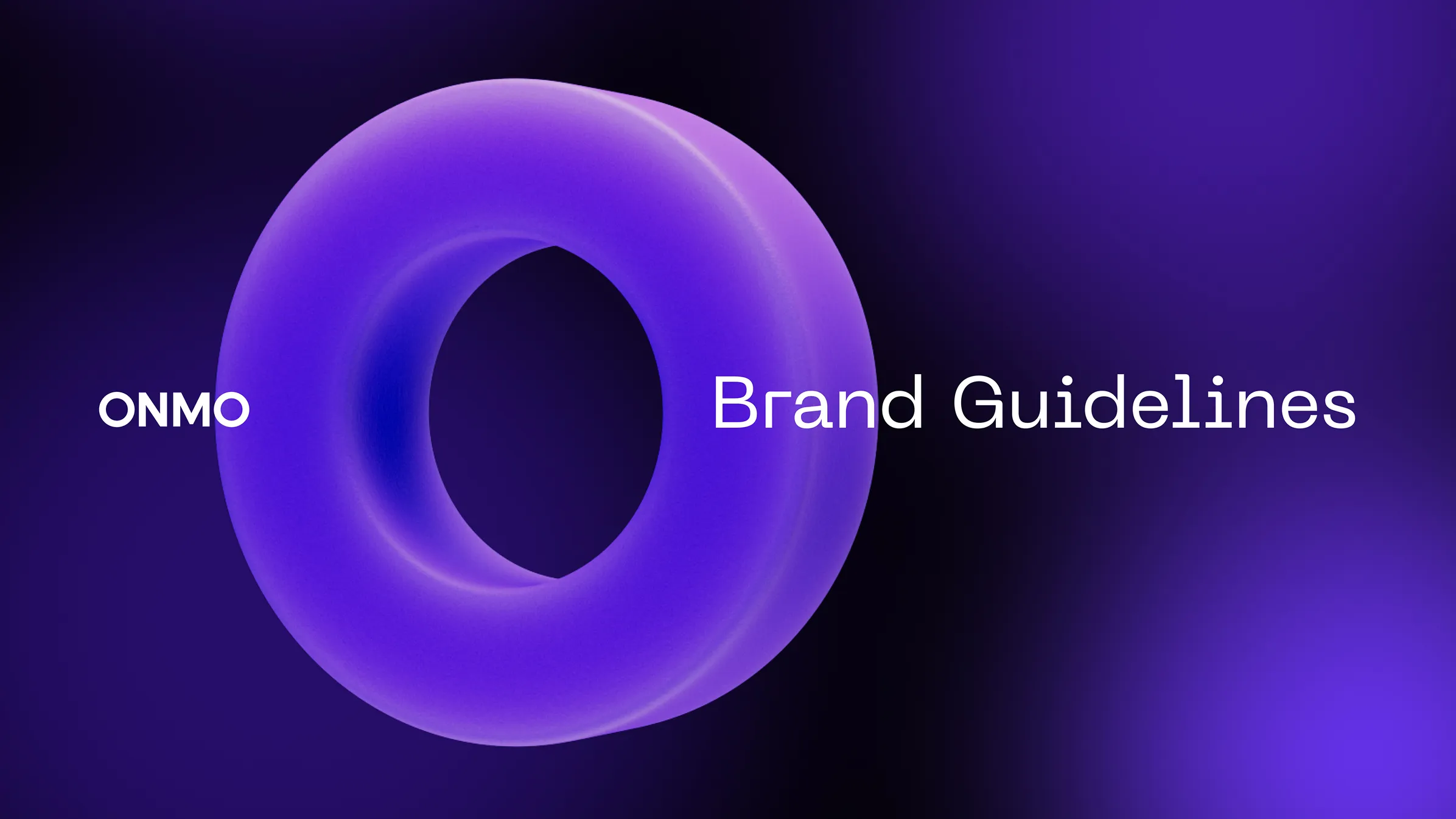 ONMO brand guidelines cover