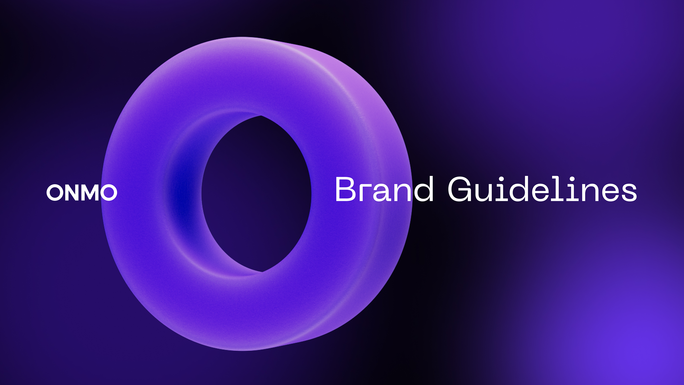 ONMO brand guidelines cover